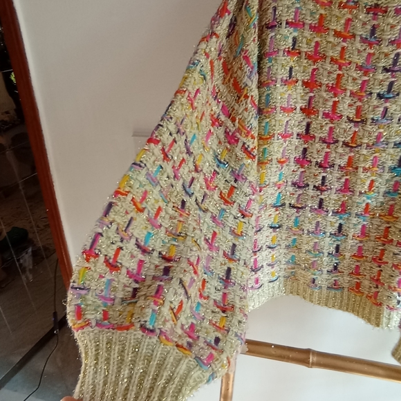 Sparkling Knitted Boxy Oversized Sweater - Picture 5 of 13